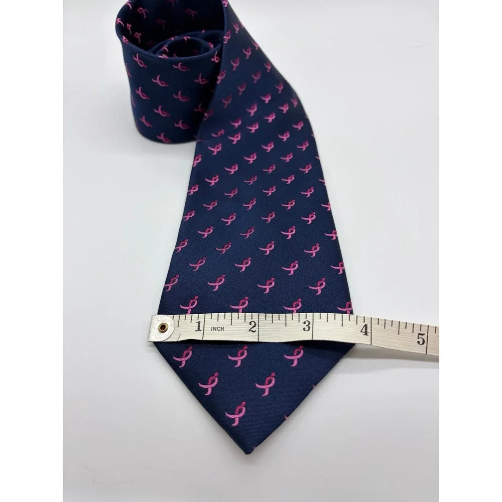 Knots For Hope, Susan G Komen, Breast Cancer Awareness, Mens 100% Silk Tie